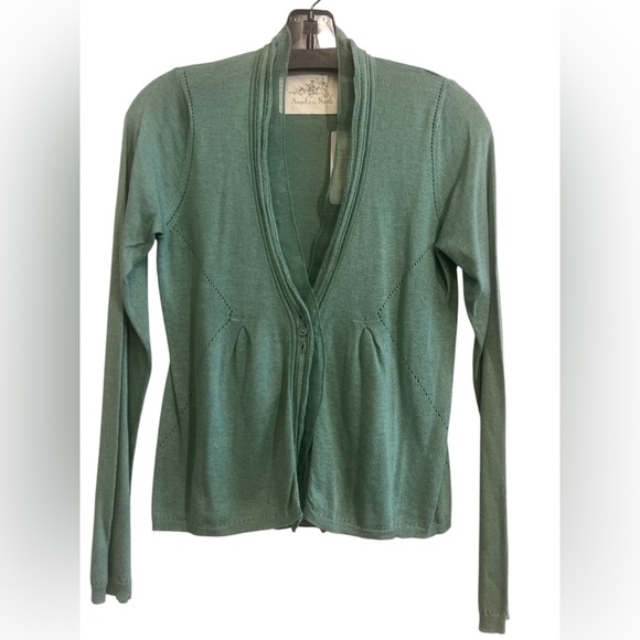 Anthropologie Sweaters - Anthropologie Angel of The North NWT Sage Green Cardigan